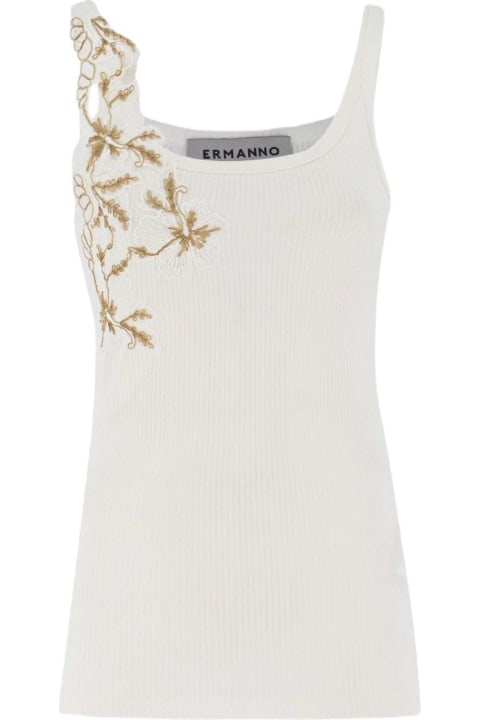 Fashion for Women Ermanno Firenze Floral-lace Sleeveless Tank Top