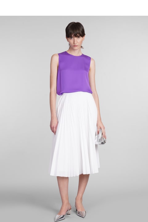 Skirts for Women Theory Skirt In White Polyester