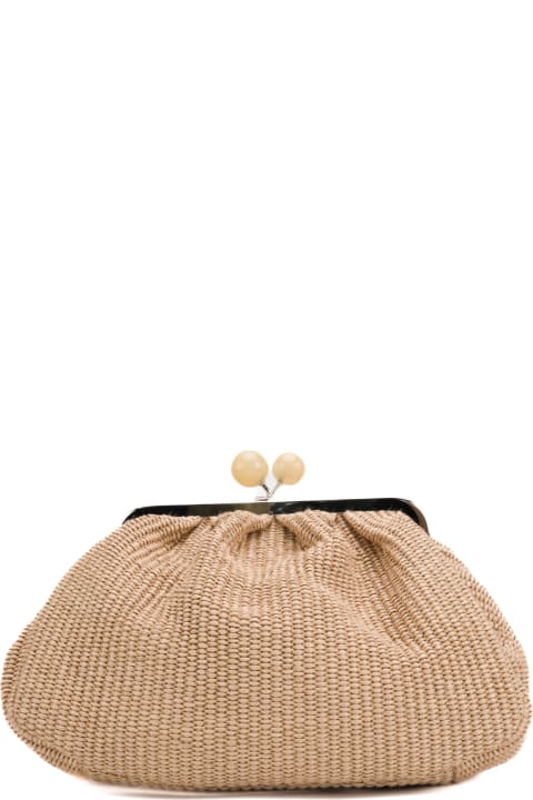 Clutches for Women Weekend Max Mara Medium Pasticcino Bag 'fortuna' In Raffia