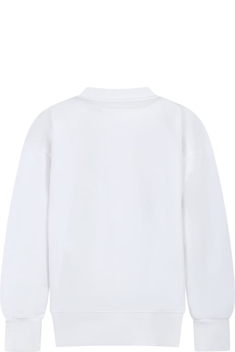 MM6 Maison Margiela Sweaters & Sweatshirts for Boys MM6 Maison Margiela White Sweatshirt For Kids With Logo