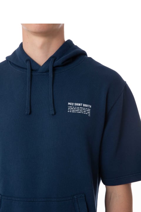 Homeware MC2 Saint Barth Man Short Sleeve Hoodie