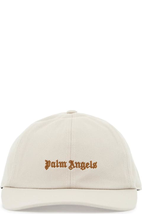 Best Of Streetwear ل القسم الرجالي Palm Angels Baseball Cap With Embroidered Logo