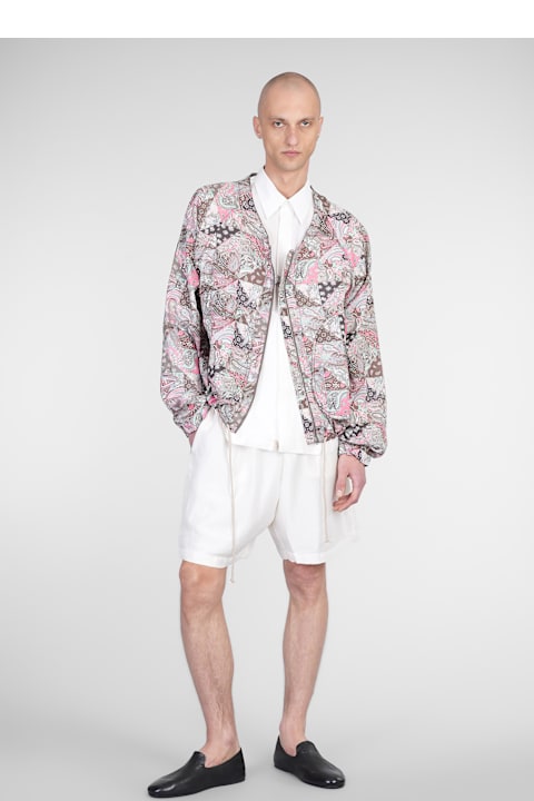 Ranra for Women Ranra Stroller Shorts In White Silk