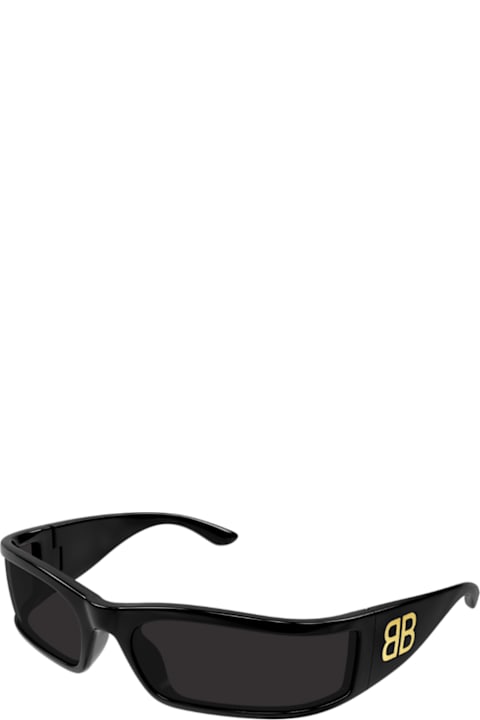 Balenciaga Eyewear for Kids Balenciaga Eyewear Balenciaga Bb0458s Linea Extreme 001 Black Grey Sunglasses