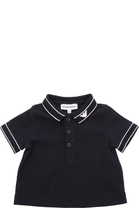 Emporio Armani T-Shirts & Polo Shirts for Baby Boys Emporio Armani Blue Polo Shirt