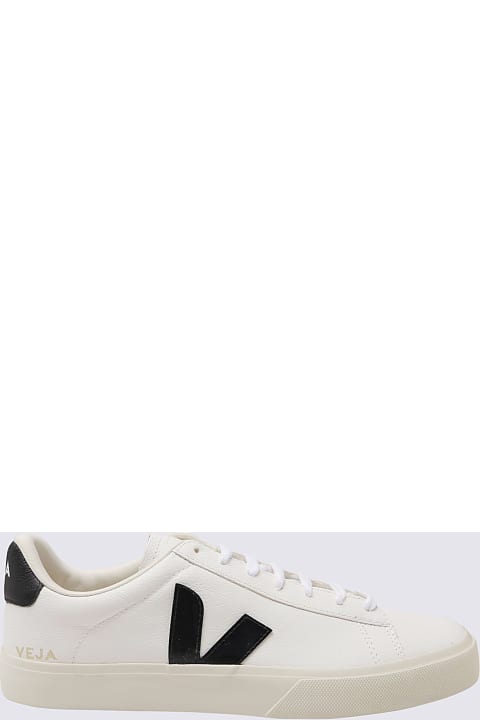 Veja White Leather Campo Sneakers
