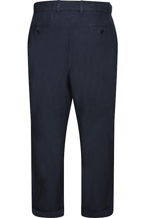 Officine Générale Clothing for Men Officine Générale Pierre Cotton-linen Pants In Blue