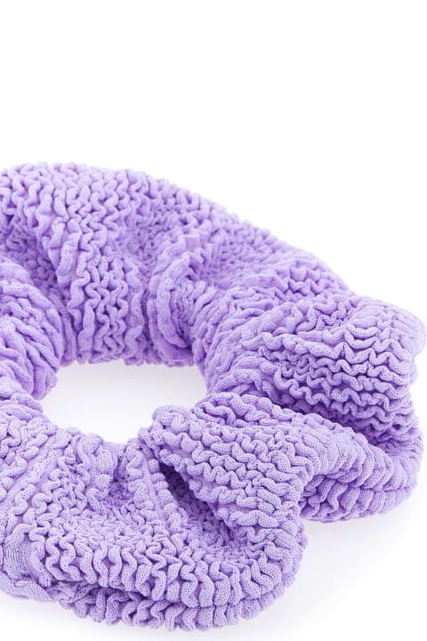 Hair Accessories for Women Hunza G Lilac Fabric Scrunchie