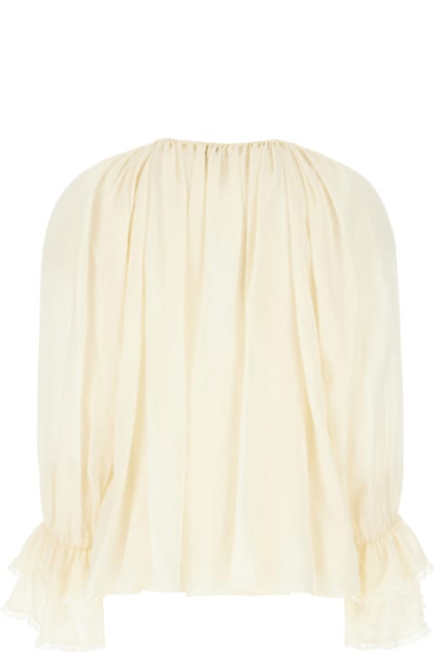 Chloé for Women Chloé Cream Silk Blouse