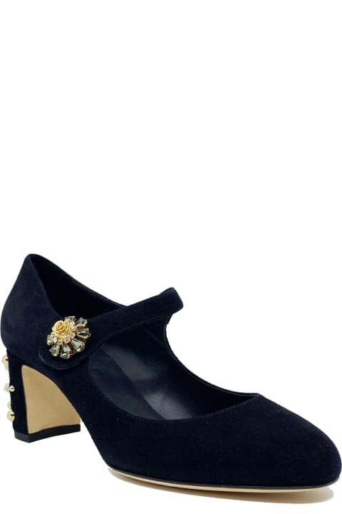 Dolce & Gabbana High-Heeled Shoes for Women Dolce & Gabbana Crystal Mary Jane Pumps