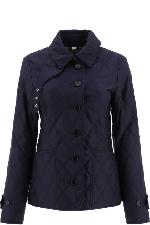 Burberry Sale for Women Burberry Diamond-quilted Buttoned Jacket