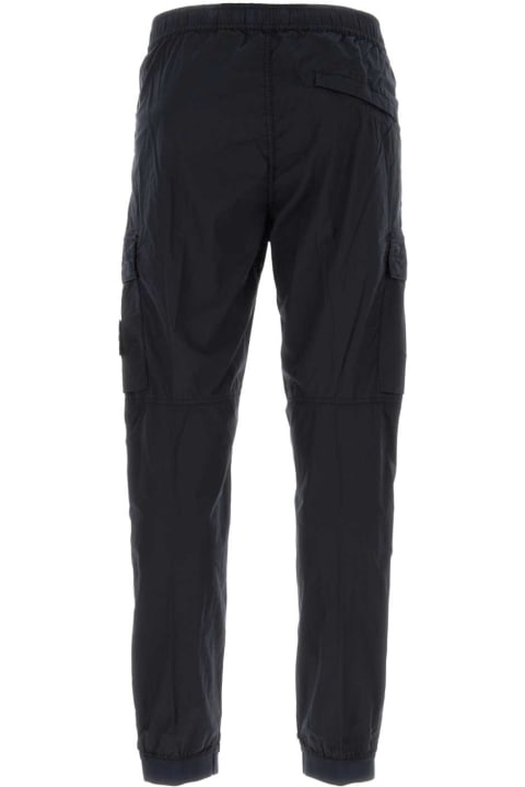 Sale for Men Stone Island Midnight Blue Stretch Cotton Cargo Pant