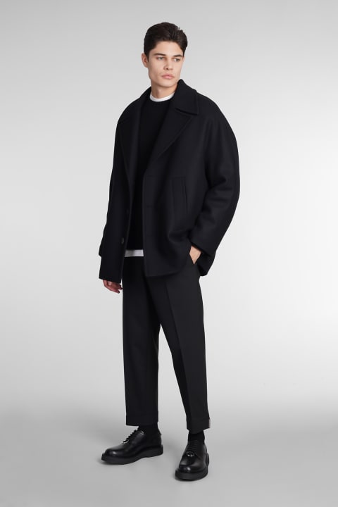 Neil Barrett for Men Neil Barrett Coat In Black Wool