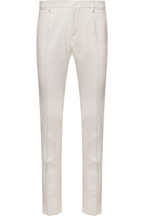 Pants for Men Dolce & Gabbana Stretch Wool Tuxedo Pants
