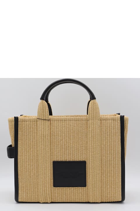 Marc Jacobs for Women Marc Jacobs Beige Raffia The Medium Totes
