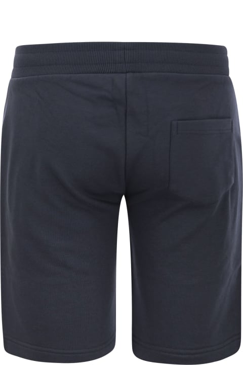 Plush Bermuda Shorts With Pocket