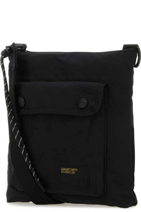 Shoulder Bags for Men Carhartt Black Cotton Blend Haste Strap Bag