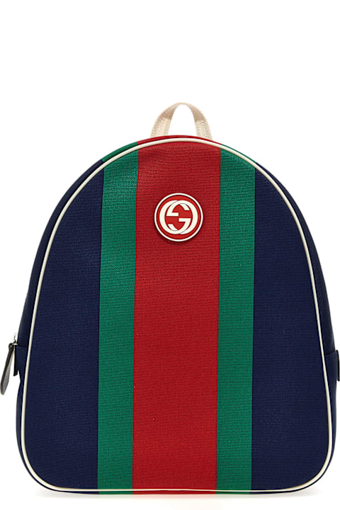 キッズのセール Gucci 'nastro Web' Backpack