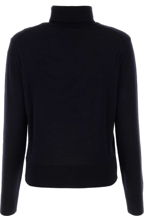 Clothing for Women Ami Alexandre Mattiussi Midnight Blue Wool Sweater