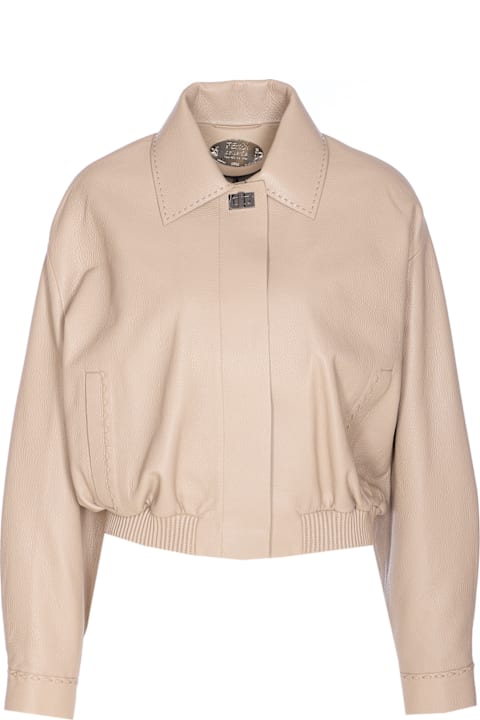 Fendi for Women Fendi Leather Bomber