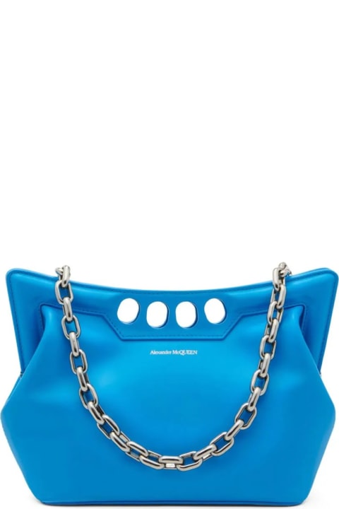 Alexander McQueen Bags for Women Alexander McQueen Small The Peak Bag In Lapis Blue