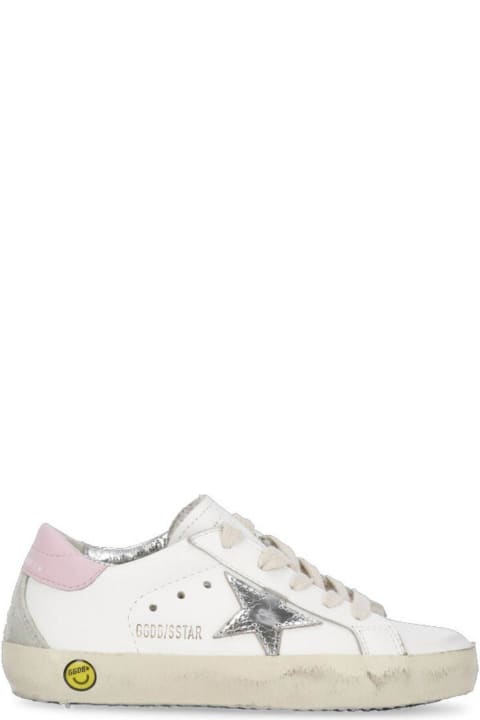 Patch Embellished Lace-up Sneakers