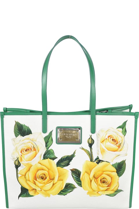 Dolce & Gabbana Bags for Women Dolce & Gabbana Floral Print Large Tote