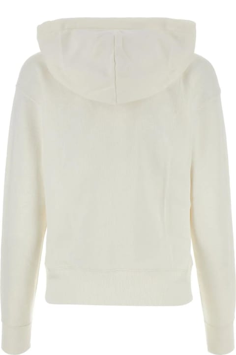 Polo Ralph Lauren Fleeces & Tracksuits for Women Polo Ralph Lauren White Cotton Blend Sweatshirt Polo Ralph Lauren