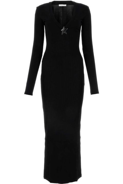 AREA Women AREA Black Stretch Viscose Dress