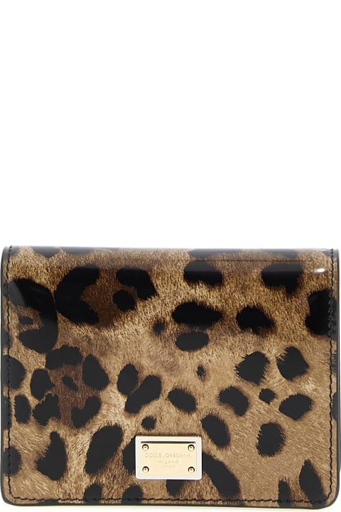 Dolce & Gabbana Leopard-Print Bi-Fold Wallet - Brown