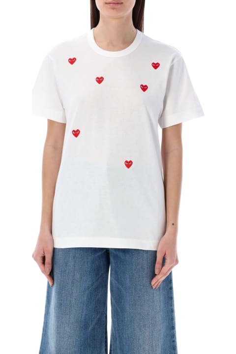 Fashion for Women Comme des Garçons Play Red Hearts T-shirt