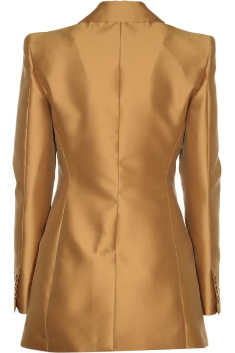 Alberta Ferretti Coats & Jackets for Women Alberta Ferretti Single-breasted Tailored Satin Blazer