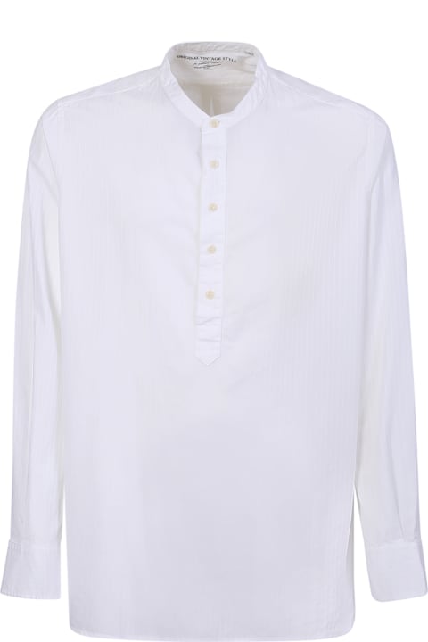 Korean Collar White Shirt
