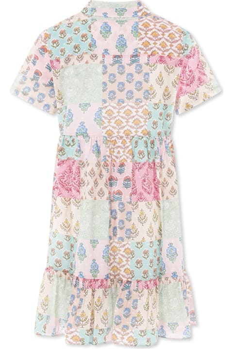 MC2 Saint Barth Dresses for Girls MC2 Saint Barth Multicolor Dress For Girl With Patchwork Print
