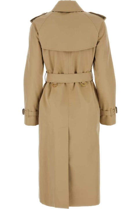 Burberry Coats & Jackets for Women Burberry Beige Cotton Heritage Waterloo Trench Coat