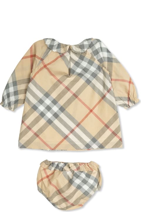 فساتين لـ رُضع بنات Burberry Checked Dress With Bloomers