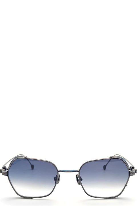 Matsuda Eyewear for Men Matsuda M3153 - Antique Silver / Blue Grey Gradient Sunglasses