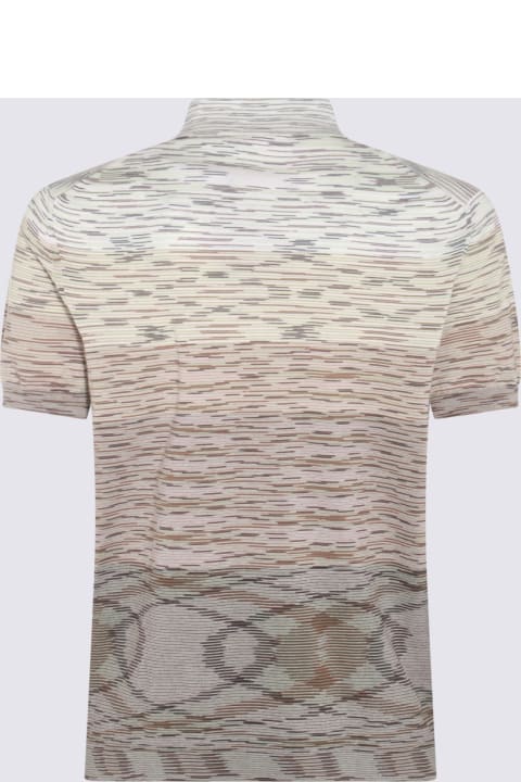 メンズ Missoniのトップス Missoni Beige Multicolour Cotton Polo Shirt