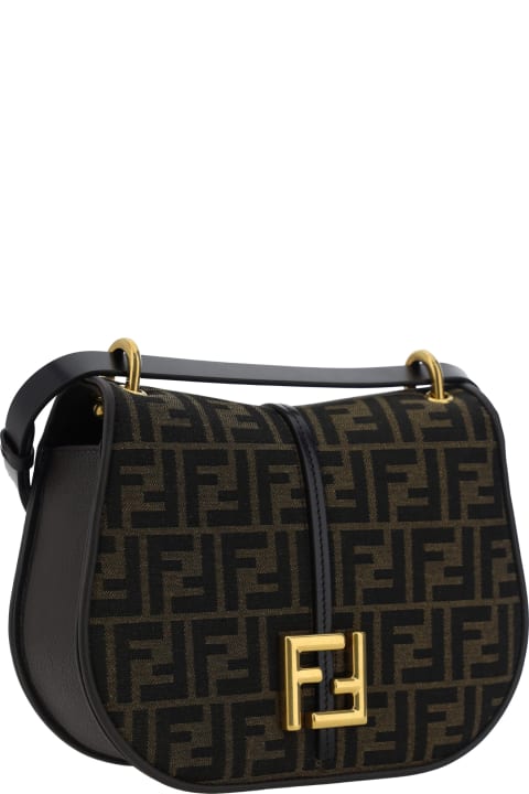 Fendi for Women Fendi Cmon Ff Jacquard Medium Shoulder Bag