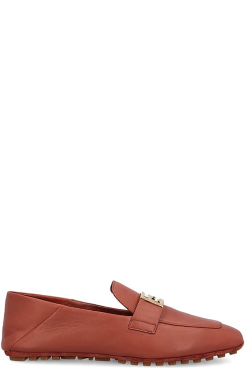 Fendi Shoes for Women Fendi Baguette Ff Plaque Loafers
