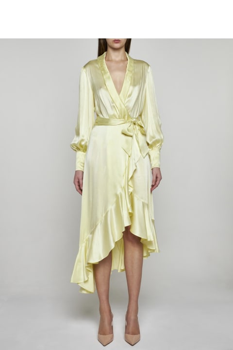 Zimmermann Dresses for Women Zimmermann Silk Wrap Midi Dress