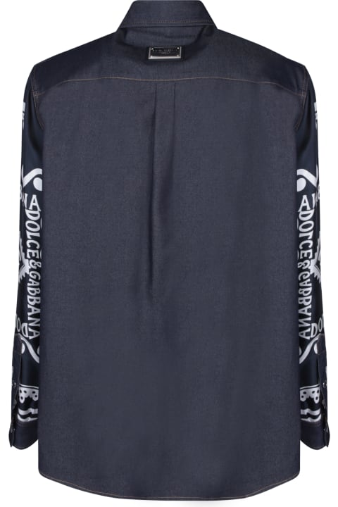 Dolce & Gabbana Clothing for Men Dolce & Gabbana Patterned Denim Shirt