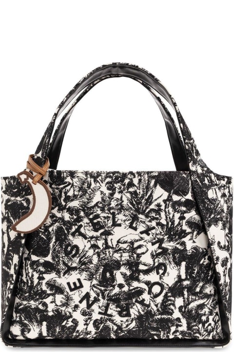Stella McCartney Totes for Women Stella McCartney Logo-embroidered Graphic Printed Tote Bag