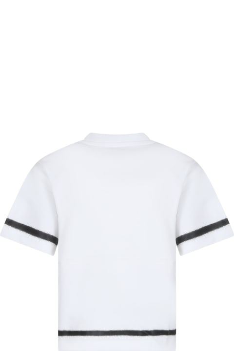 Homeware Marc Jacobs White T-shirt For Kids With Logo