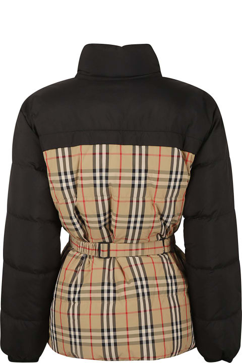 Burberry Sale for Women Burberry Fitted Waist Belted Padded Jacket
