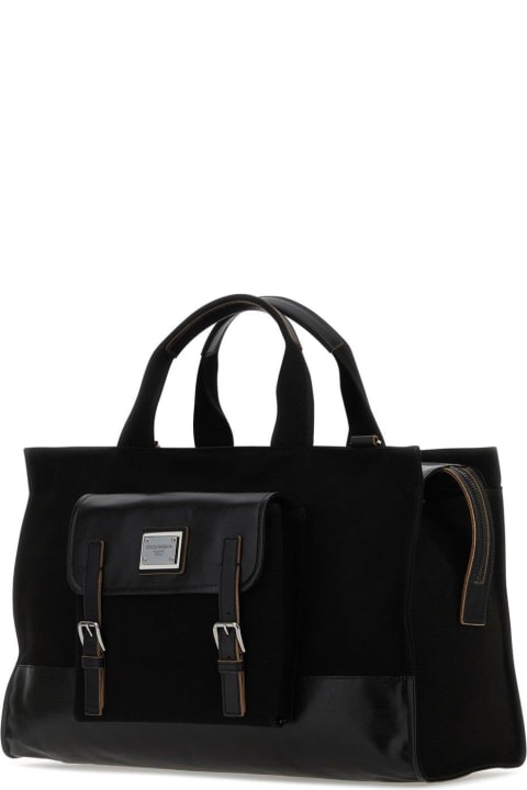 Dolce & Gabbana Totes for Women Dolce & Gabbana Logo Plaque Holdall