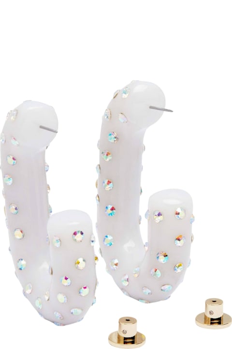 Patrizia Pepe Earrings for Women Patrizia Pepe Rhinestone Ring Earrings