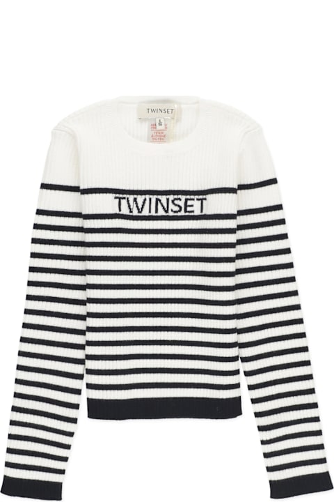 TwinSet لـ Kids TwinSet Sweater With Striped Pattern