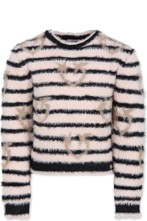 Homeware Pinko Pink Sweater For Girl With Logo