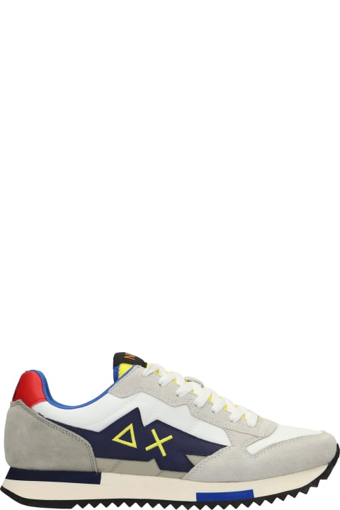 Niki Crazy Boy Sneakers In White Suede And Fabric